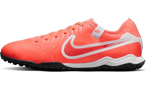 Nike Herren Tiempo Legend 10 Pro TF Turf Fußballschuh, Hot Lava/White, 47.5 EU von Nike