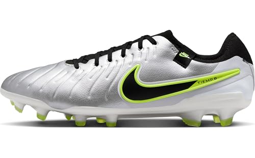 Nike Herren Tiempo Legend 10 Pro normalen Rasen Fußballschuh, Metallic Silver/Black-Volt, 43 EU Nike Herren Tiempo Legend 10 Pro normalen Rasen Fußballschuh, Metallic Silver/Black-Volt, 43 EU von Nike
