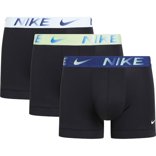 Nike Herren Trunk 3pk Unterwäsche, Blk-Brly VLT/GLCR Be/Be VD Mve Wb, S von Nike