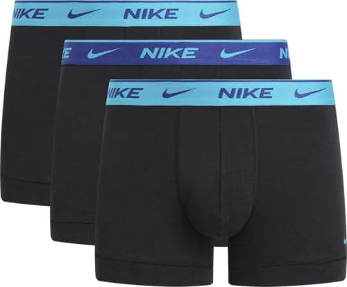 Nike Herren Trunk 3pk Unterwäsche, Blk-Dsty Ctus/Dp RYL Ble/Blk Wb, L Nike Herren Trunk 3pk Unterwäsche, Blk-Dsty Ctus/Dp RYL Ble/Blk Wb, L von Nike