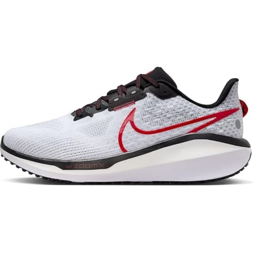 Nike Herren Vomero 17 Laufschuh, White/Black-Fire Red-Platinum Tint, 42.5 EU von Nike