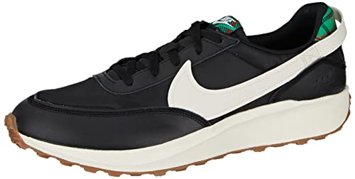 NIKE Herren Waffle Debut Premium Sneaker, Schwarz/blasse Elfenbeinschwarz-Universität rot, 42 EU von Nike