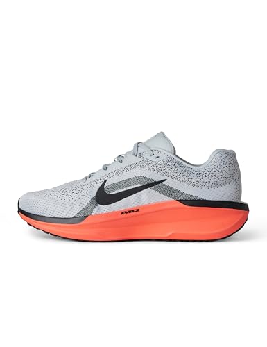 Nike Winflo 11 Straßenlaufschuh für Herren Laufschuh, Pure Platinum/Bright Crimson/Vast Grey/Schwarz, 42.5 EU von Nike