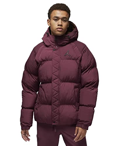 Nike Herren Winterjacke - M J ESS Puffer Jacket - Bordeauxrot - S von Nike