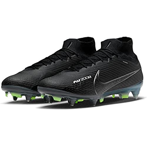 Nike Herren Zoom Mercurial Superfly 9 Elite Sg-Pro Anti-Clog Traction Football Shoes, Black/Dk Smoke Grey-Summit White-Volt, 43 EU von Nike