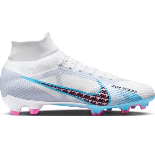 Nike Herren Zoom Mercurial Superfly 9 Pro Fg Sneaker, Weißer Baltischblau Roce Pink Blast Indigo Dunst, 39 EU Nike Herren Zoom Mercurial Superfly 9 Pro Fg Sneaker, Weißer Baltischblau Roce Pink Blast Indigo Dunst, 39 EU von Nike