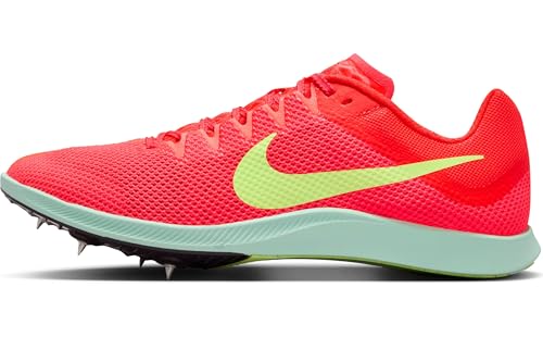 Nike Herren Zoom Rival Distance Track & Field Langstrecken-Spikes, Bright Crimson/Washed Coral-Barely Volt, 42 EU von Nike