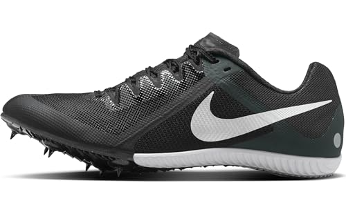 Nike Herren Zoom Rival Multi Multievent Spikes Leichtathletik-Schuh, Schwarz/Schwarz/Metallic Silver, 41 EU von Nike