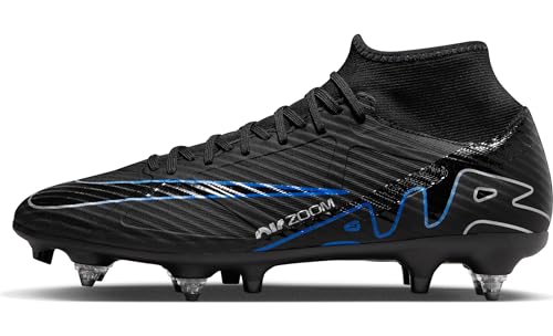 Nike Herren Zoom Superfly 9 Acad Sg-Pro Ac Fußballschuh, Schwarz Blau Black Chrome Hyper Royal, 38.5 EU von Nike