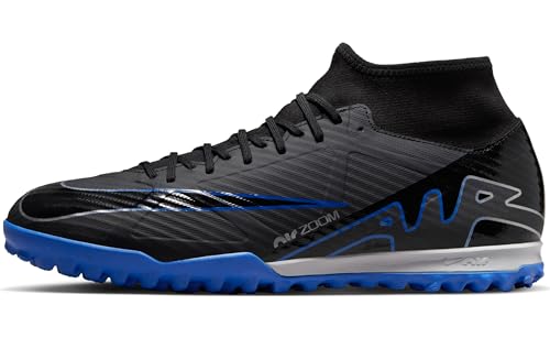 Nike Herren Zoom Superfly 9 Academy Tf Fußballschuh, Schwarz Blau Black Chrome Hyper Royal, 41 EU von Nike