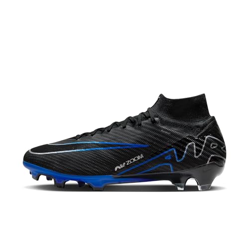 Nike Herren Zoom Superfly 9 Elite Fg Fußballschuh, Schwarz Blau Black Chrome Hyper Royal, 40.5 EU von Nike