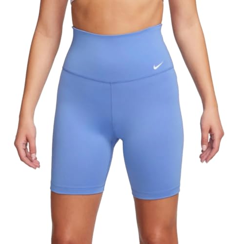 Nike High Waist Dri-FIT One Women Shorts (DE/NL/SE/PL, Alphanumerisch, S, Regular, Regular, Blue/White) von Nike