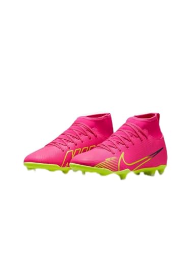 Nike JR Superfly 9 Club FG/MG Fussballschuh, PINK Blast/Volt-Gridiron, 37.5 EU von Nike