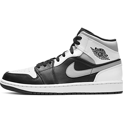 Nike Jordan 1 Mid White Shadow., Schwarz (Weißer Schatten), 42.5 EU von Jordan