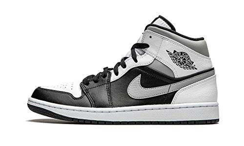 Nike Jordan 1 Mid White Shadow., Schwarz (schwarz), 46 EU von AIR JORDAN