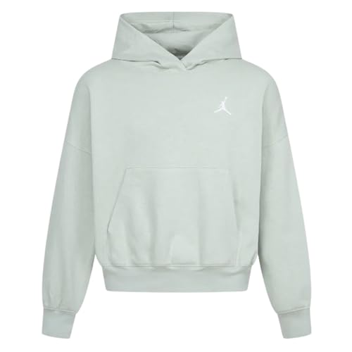 Nike Jordan Brooklyn Essentials Jungen Sweatshirt mit Kapuze Grün Code 45D753-EH2, Grün / Weiß, 10-12 Jahre von Nike