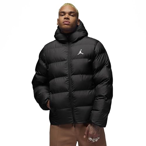 Nike Jordan Brooklyn Puffer Herren Winterjacke Farbe: Schwarz/Weiß (010); Größe: S von Nike