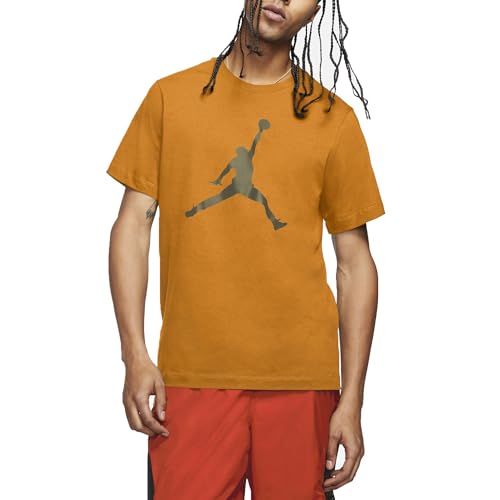 Nike Jordan Herren T-Shirt Jumpman Logo Orange Größe L Code CJ0921-738, Orange Grün von Nike