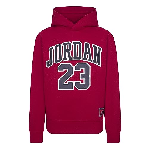 Nike Jordan Jungen Sweatshirt mit Kapuze Hbr rot Code 95C479-R78, rot / schwarz, 8-10 Anni von NIKE