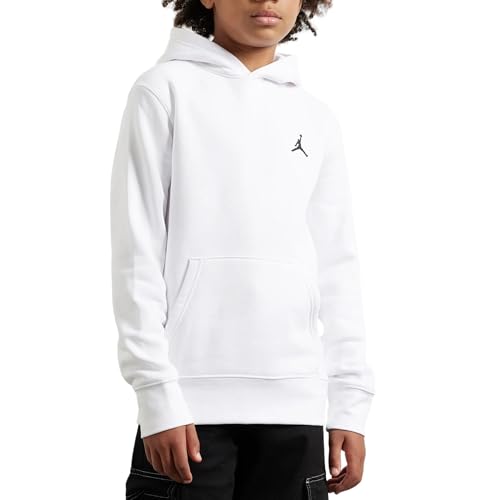 Nike Jordan Jungen Sweatshirt mit Kapuze MJ Brooklyn Weiß Code 95D392-001, Weiß, 8-10 Anni von Nike