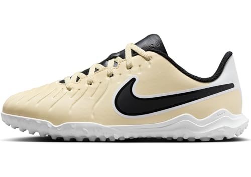 Nike Jr Legend 10 Club Tf Fußballschuhe, Lemonade/Black-MTLC Gold Coin, 32 EU von Nike