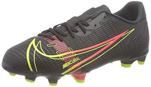 Nike Jr Vapor 14 Academy FG/MG Football Shoe, Black/Cyber-Off Noir-Rage Green-Black, 28.5 EU von Nike
