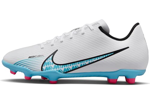 Nike Jr Vapor 15 Club Fg/Mg Fussballschuh, White Baltic Blue Pink Blast, 36.5 EU Nike Jr Vapor 15 Club Fg/Mg Fussballschuh, White Baltic Blue Pink Blast, 36.5 EU von Nike