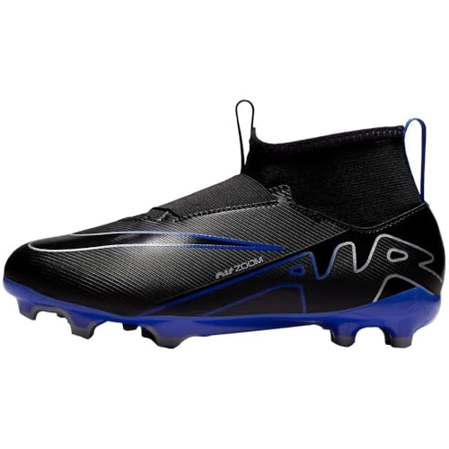 Nike Jr Zoom Superfly 9 Acad Fg/Mg Fußballschuh, Schwarz Blau Grau, 36.5 EU von Nike