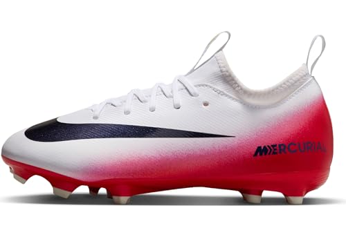 Nike Jr. Zoom Mercurial 16 Academy LV8 FG/MG jüngere/ältere Kinder Vapor 15 Fußballschuh, University Red/Dark Obsidian, 36 EU von Nike