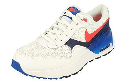 Nike Jungen Air Max System Shoes, White Bright Crimson Midnight Navy, 38.5 EU von Nike