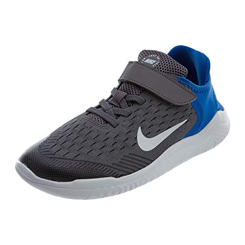 Nike Jungen Kleinkinder Laufschuh Free Run 2018 Sneakers, Mehrfarbig Gunsmoke White Signal Blue Thunder Grey 005 von Nike