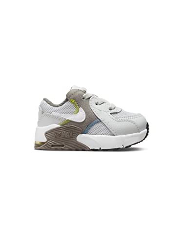 Nike Jungen Unisex Kinder Air Max Excee Shoe, Grey Fog/White-Flat Pewter-Atomic Green, 18.5 EU von Nike