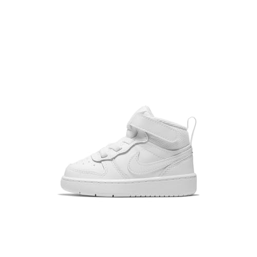 Nike Jungen Unisex Kinder Court Borough Mid 2 (TDV) Sneaker, White/White-White, 25 EU von Nike