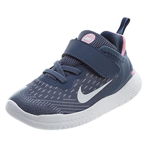Nike Jungen Unisex Kinder Kleinstkinder Schuh Free Run 2018 (TDV) Hausschuhe, Mehrfarbig (Diffused Blue/White/Ashen Slate/Pink 402), 17 EU von Nike