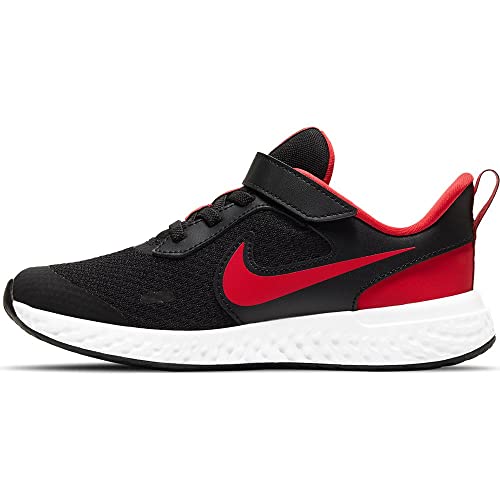 Nike Jungen Unisex Kinder Revolution 5 BQ5673 Running Shoe, Black/University Red-White, 21 EU von Nike