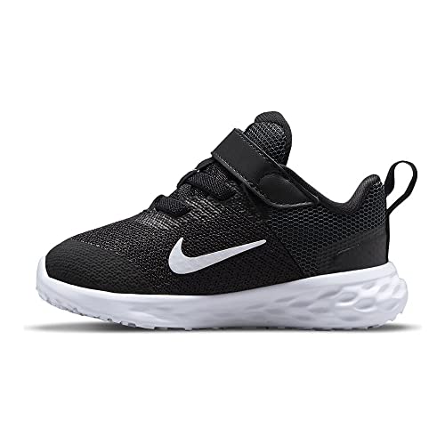 Nike Jungen Unisex Revolution 6 Kinder Sneaker, Black/White-Dark Smoke Grey, 21 EU von Nike