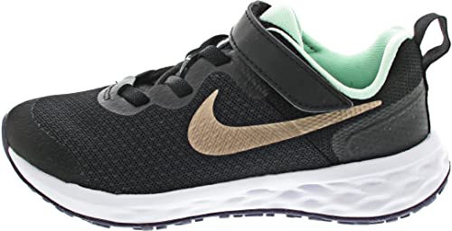 Nike Revolution 6 Kinder Running Shoe, Black/Red Bronze-Mint Foam, 28 EU von Nike