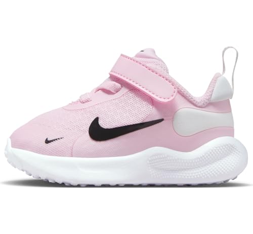 Nike Jungen Unisex Kinder Revolution 7 (TDV) Sportschuh, Pink Schaum Schwarz Summit Weiß Weiß, 19.5 EU von Nike