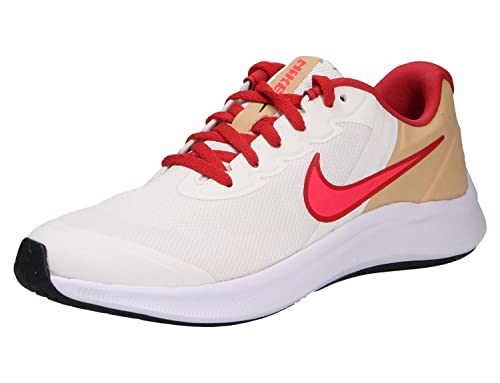 Nike Jungen Unisex Kinder Star Runner 3 Sneaker, SAIL/Bright Crimson-Sesame-RED Clay, 18.5 EU von Nike