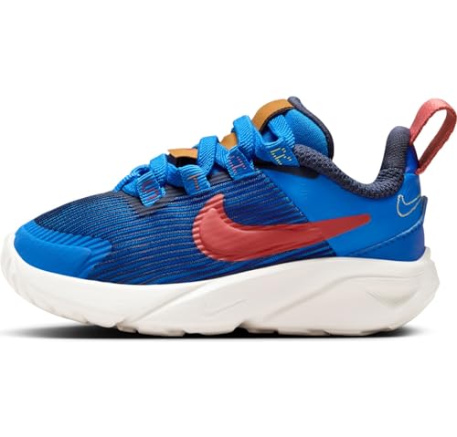 Nike Jungen Unisex Kinder Star Runner 4 Nn Lil (Td) Low Top Schuhe, Lt Photo Blue/Adobe-Summit White, 27 EU von Nike