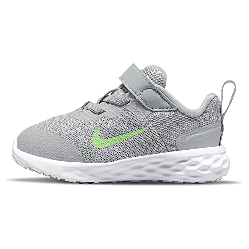 Nike Jungen Unisex Revolution 6 Kinder Baby/Toddler Shoes, Lt Smoke Grey Green Strike Dk Smoke Grey, 21 EU von Nike