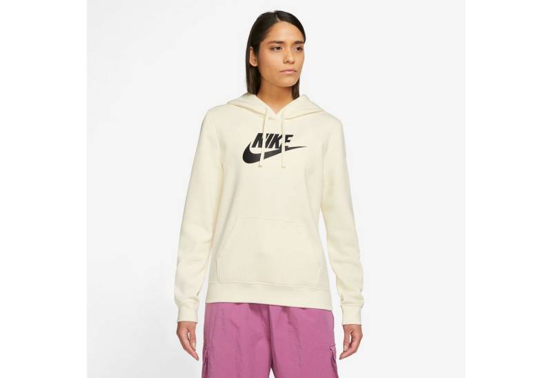 Nike Kapuzensweatshirt Damen Hoodie - W NSW CLUB FLC GX STD PO HDY - Creme von Nike