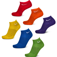 Nike Kids Crew 6 Pack Unisex Socken - Rot - Größe 38 - 42 - Baumwolle von Nike