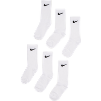 Nike Kids Crew 6 Pack Unisex Socken - Weiß - Größe 27 - 35 - Baumwolle von Nike
