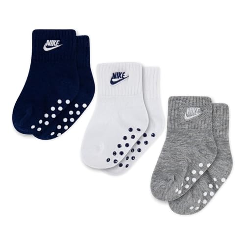 Nike Baby Boys' Core Future Gripper Socks 3 Pair 6-12 Months von Nike