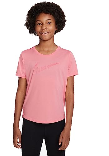 NIKE Kinder Df One Ss Top Gx T-Shirt, Rosa, S von Nike