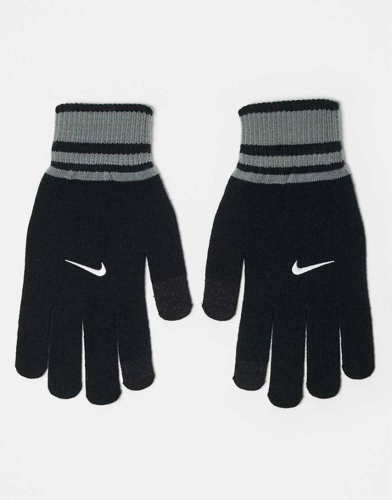 Nike - Knit Tech - Touchscreen-Handschuhe in Schwarz und Grau von Nike
