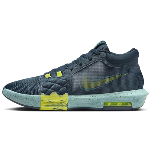 Nike Herren Lebron Witness VIII 8 Basketballschuhe Farbe: Dunkelblau/Grün (402); Größe: EUR 45 | US 11 | UK 10 von Nike