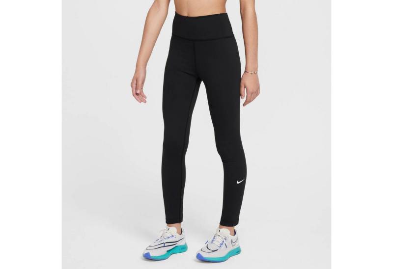 Nike Leggings G NK DF ONE TGHT sportlicher Stil, für aktive Kinder, aus Polyester und Elasthan von Nike