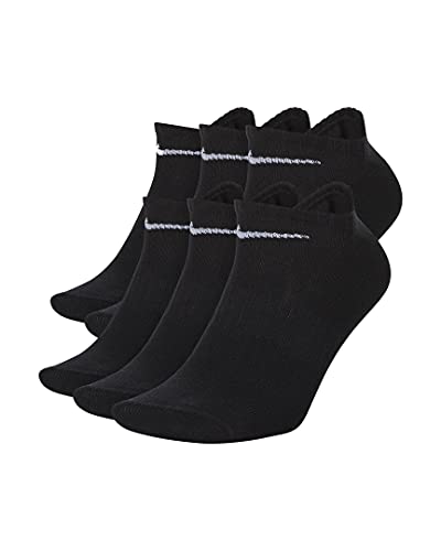 Nike Lightweight No Show Socks Socken 6er Pack (M, black/white) von Nike